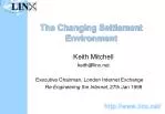 Re-Engineering the UK Internet Settlement Environment: Peering and Competition Insights - slide 1