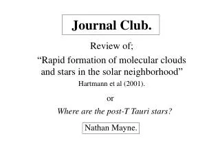 Journal Club.