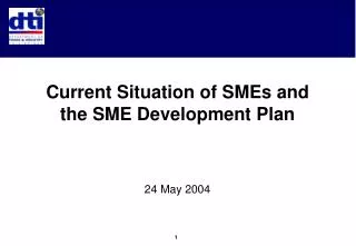 Current Situation of SMEs and the SME Development Plan