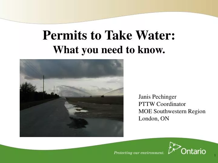 permits to take water what you need to know