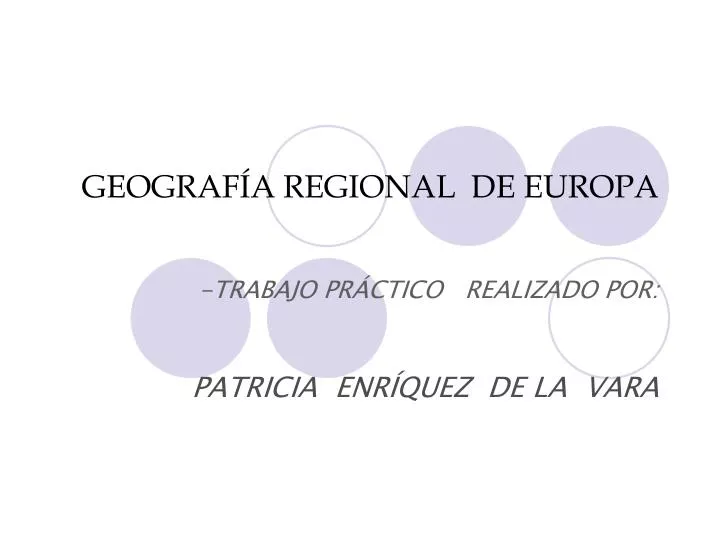 geograf a regional de europa