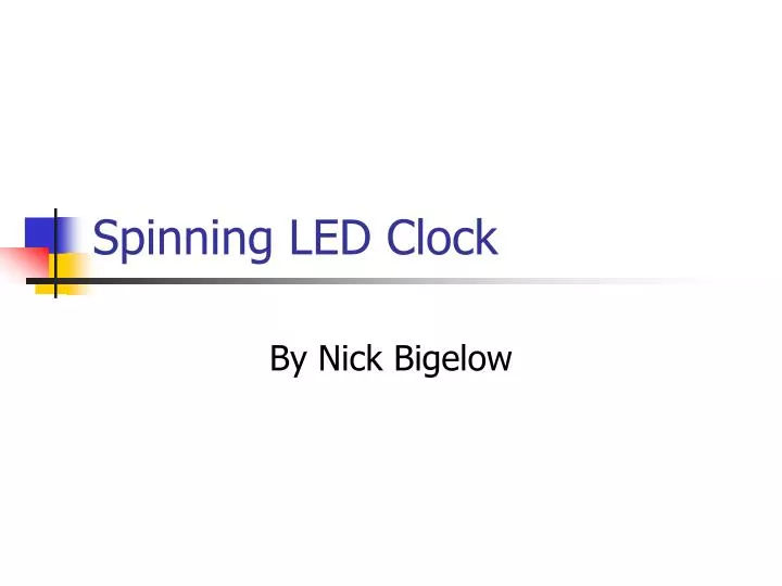 spinning led clock