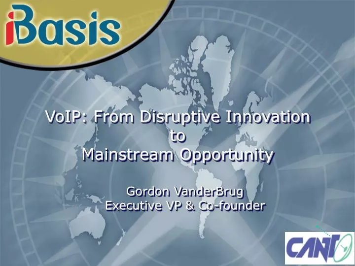 voip from disruptive innovation to mainstream opportunity