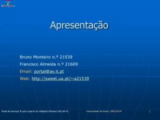 apresenta o