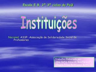 escola e b 2 3 ciclos do pa l