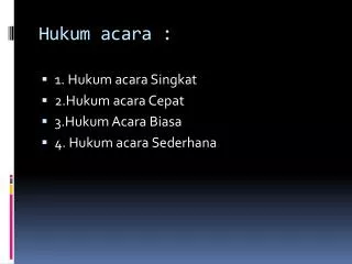 hukum acara