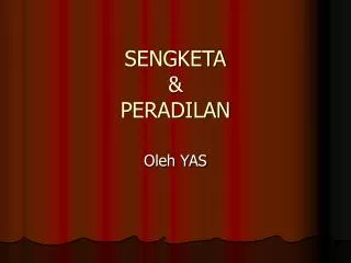 sengketa peradilan