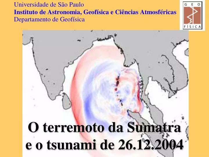 o terremoto da sumatra e o tsunami de 26 12 2004
