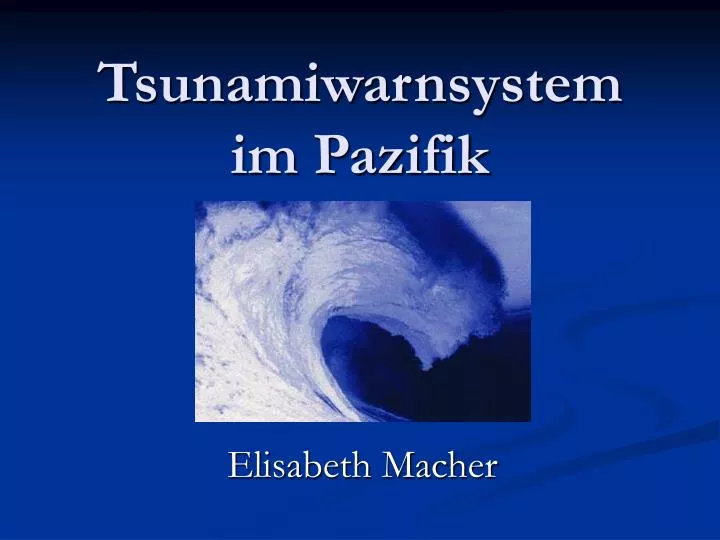 tsunamiwarnsystem im pazifik