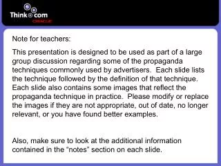Note for teachers: