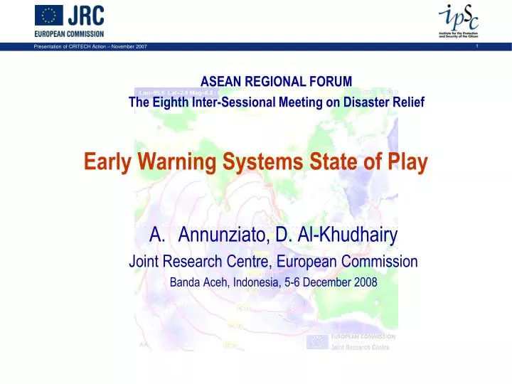 early warning systems state of play