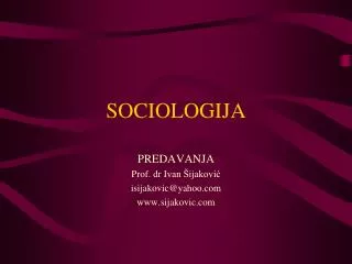 sociologija