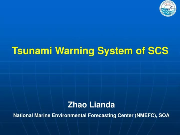 tsunami warning system of scs