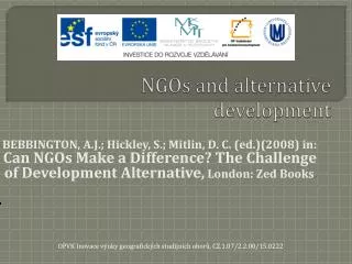 NGOs and alternative development
