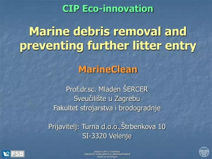 cip eco innovation marine debris removal and preventing further litter entry marineclean
