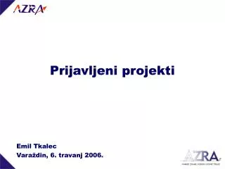 prijavljeni projekti