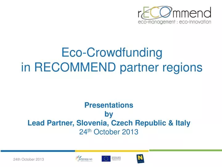 eco crowdfunding in recommend partner regions