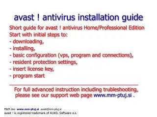 avast ! antivirus installation guide