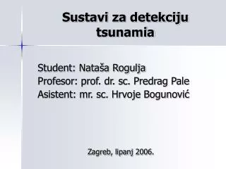 sustavi za detekciju tsunamia