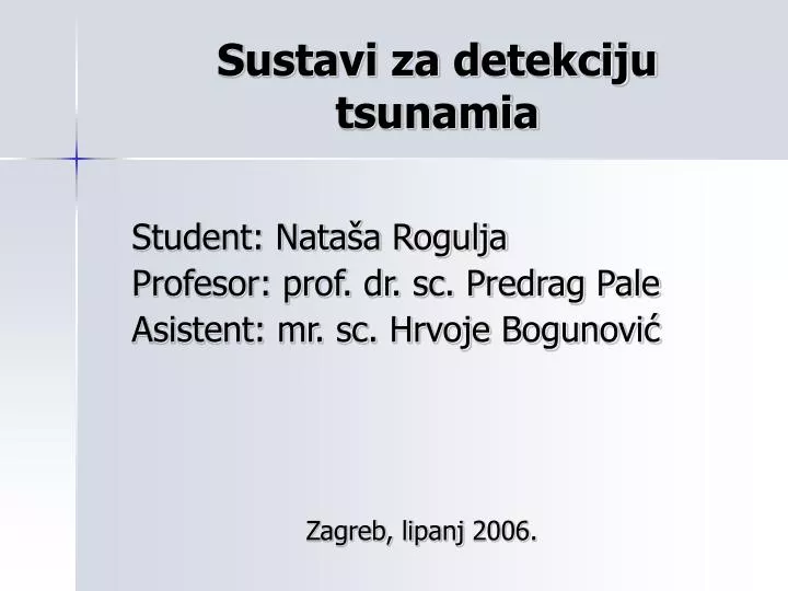 sustavi za detekciju tsunamia