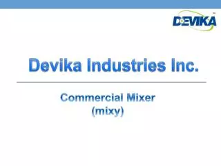Commercial Mixer (mixy)