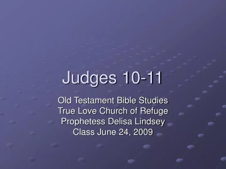 judges 10 11