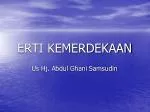 ERTI KEMERDEKAAN - slide 1