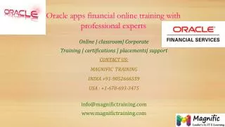 oracle apps financial online training in mumbai