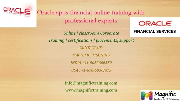 oracle apps financial online training with professional experts