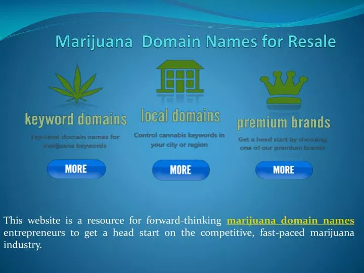 marijuana d omain names for resale