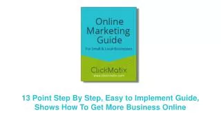 ClickMatix Online Marketing Guide Cover
