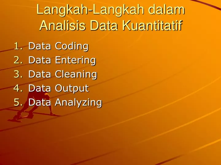 langkah langkah dalam analisis data kuantitatif
