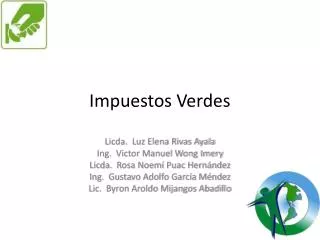 impuestos verdes