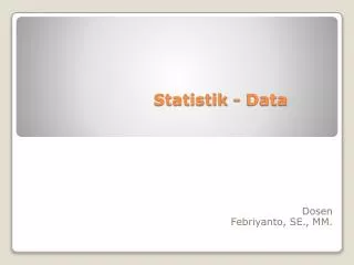 statistik data