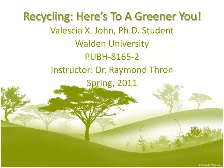 recycling here s to a greener you