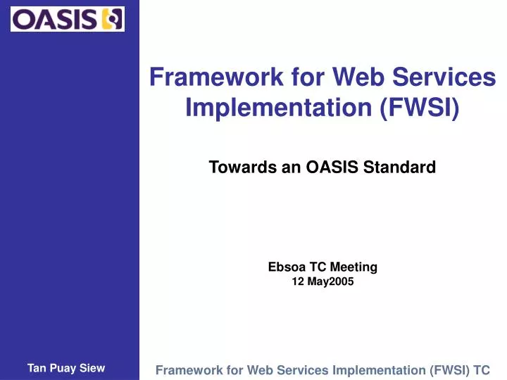 framework for web services implementation fwsi