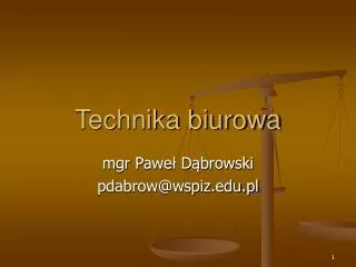 technika biurowa