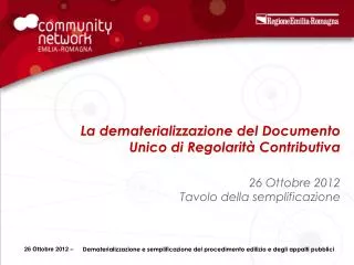 la dematerializzazione del documento unico di regolarit contributiva