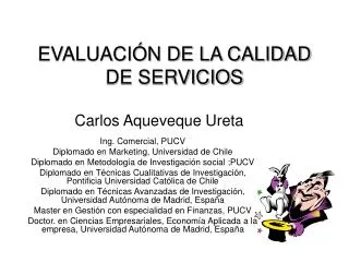 evaluaci n de la calidad de servicios