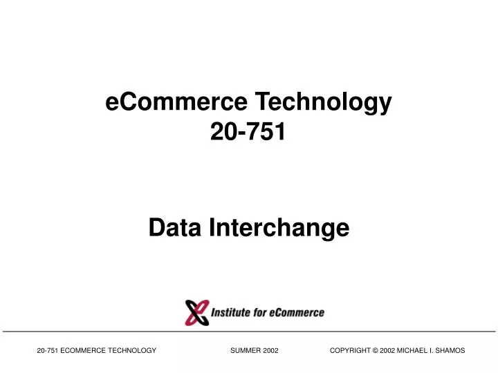 ecommerce technology 20 751 data interchange