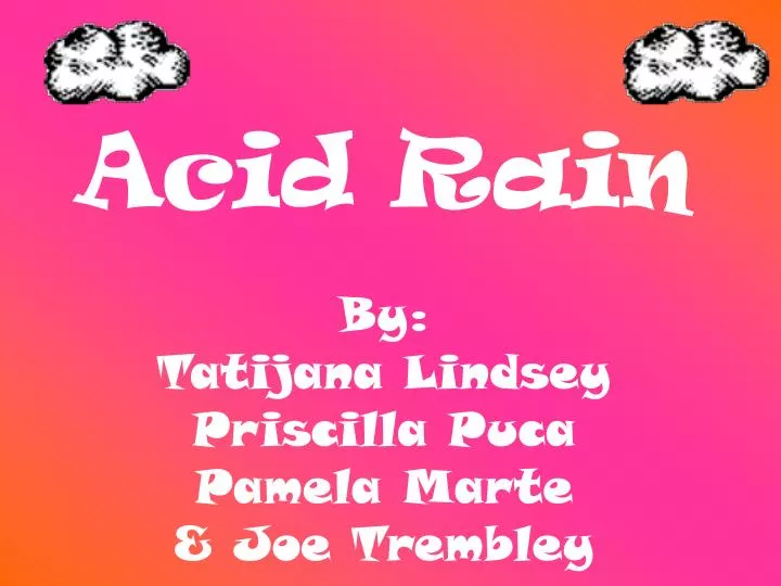 acid rain