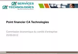 point financier ca technologies