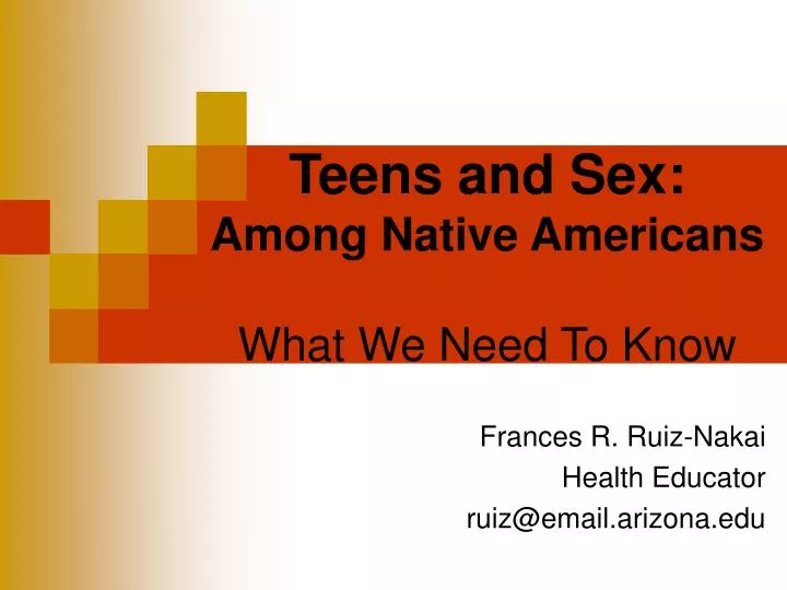 teens and sex among native americans what we need to know