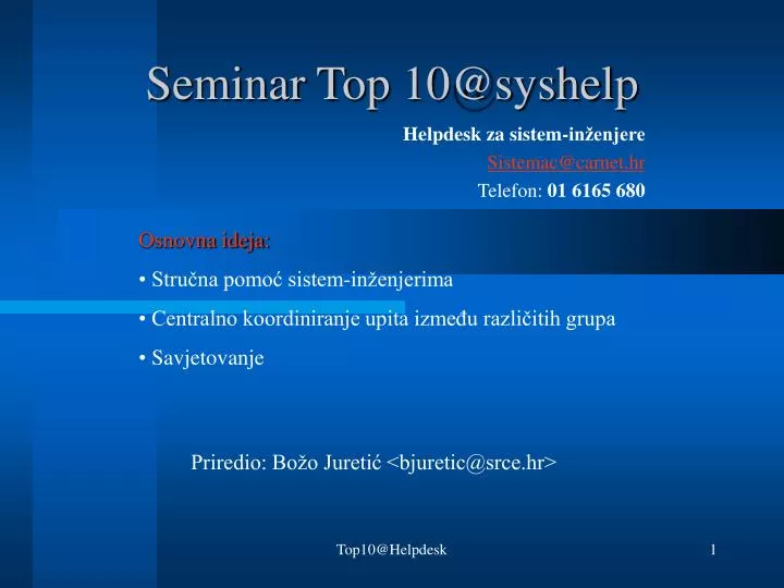 seminar t op 10@syshelp