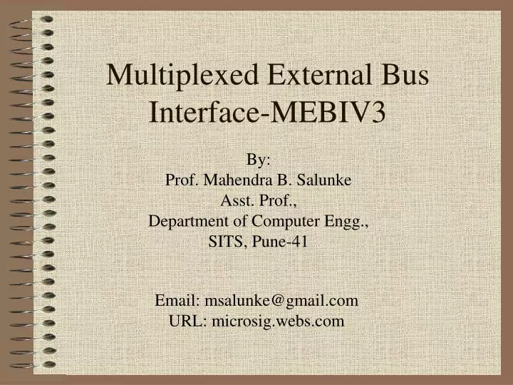 multiplexed external bus interface mebiv3