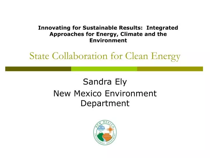 state collaboration for clean energy