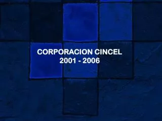 corporacion cincel 2001 2006