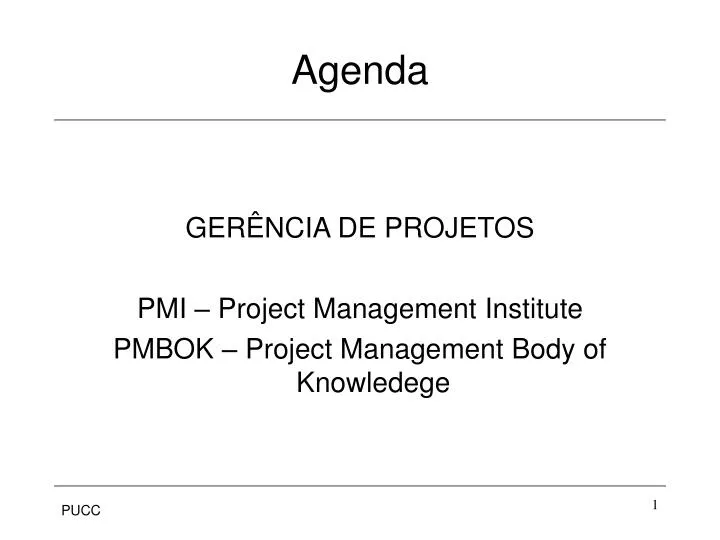 agenda