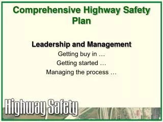 Comprehensive Highway Safety Plan