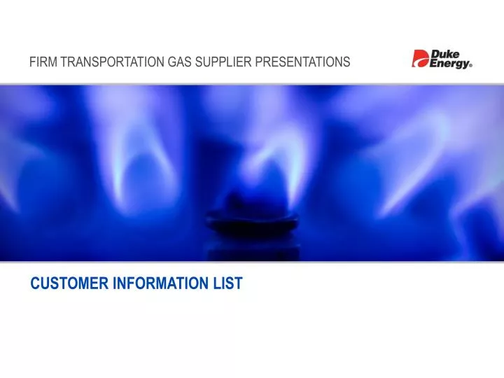 customer information list